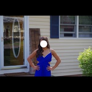 royal blue prom dress